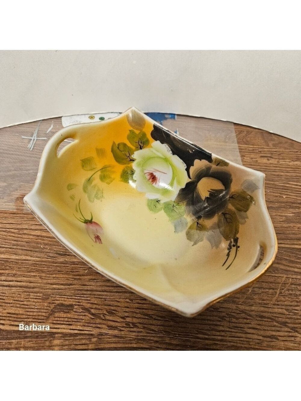 Vintage Antique 40s Noritake Nippon Japan Handpainted Candy Dish